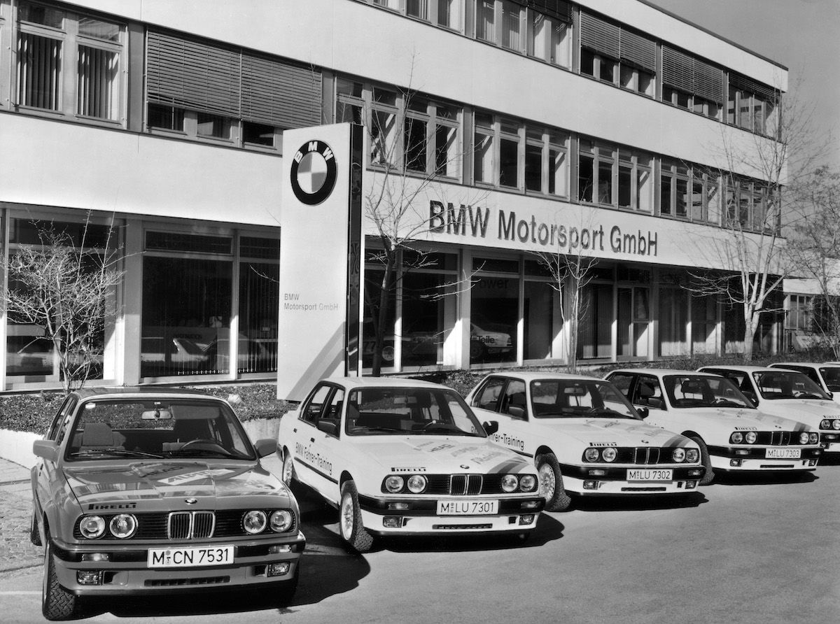 BMW Motorsport GmbH headquarters with the M fleet
