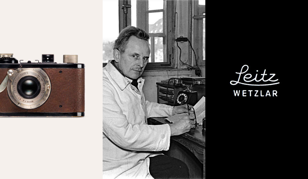 Leitz microscope and first company logo